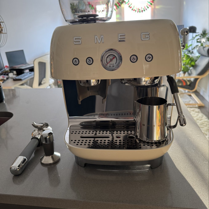 SMEG 50's Retro Style Semi-Automatic Espresso Coffee Machine with